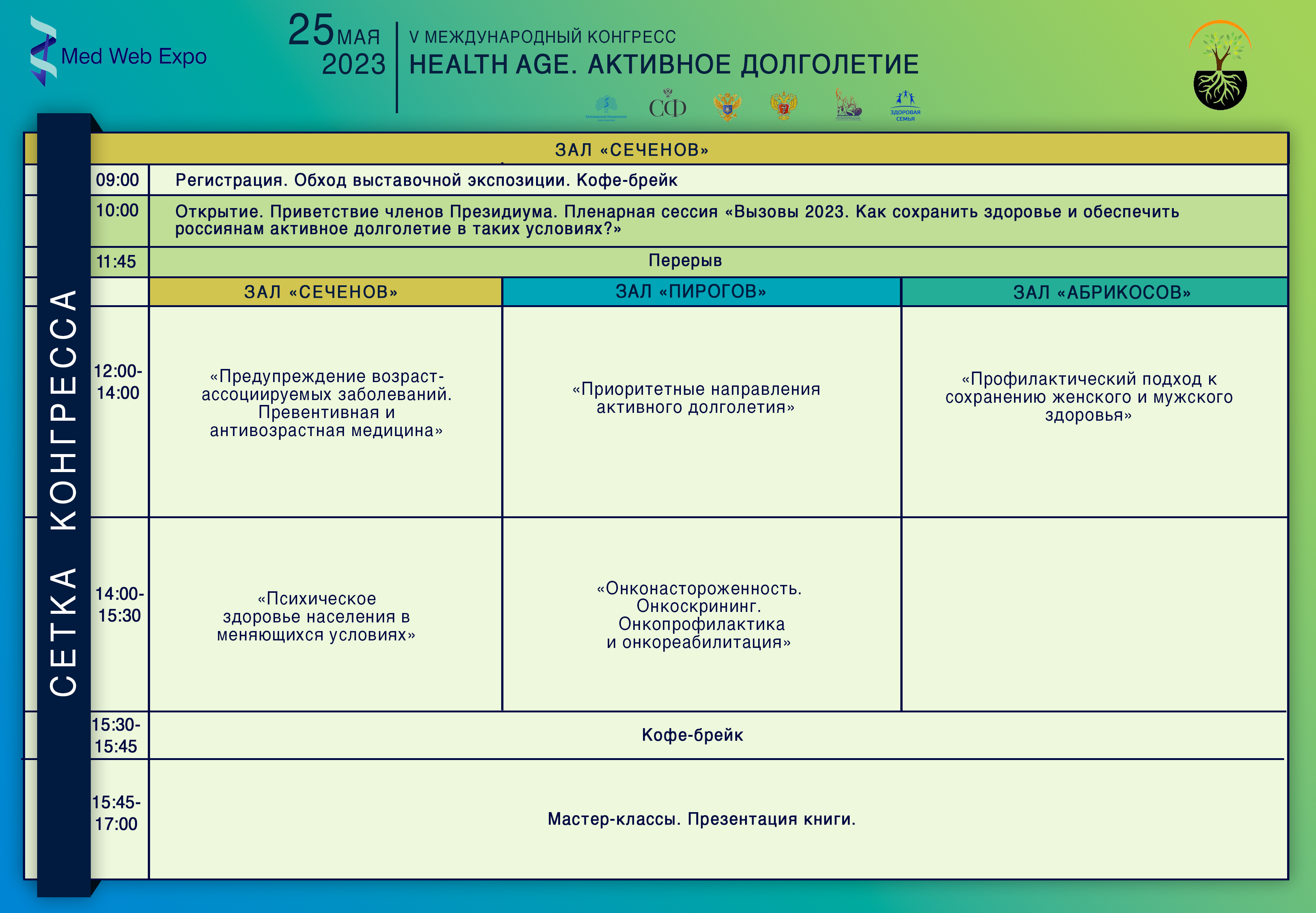 25 мая в Москве состоится V Международный конгресс «Health Age. Активное долголетие»